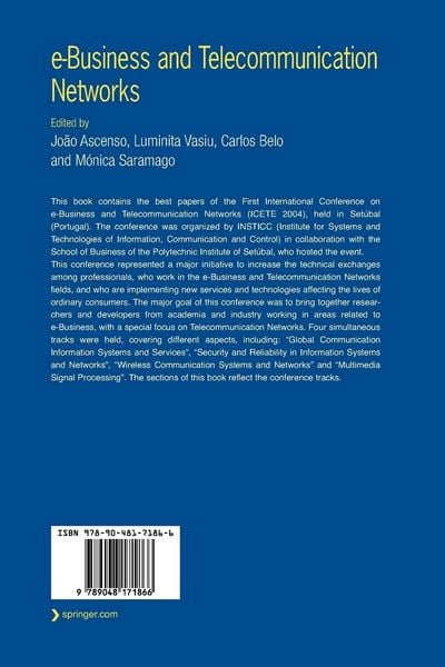 Produktbild: e-Business and Telecommunication Networks