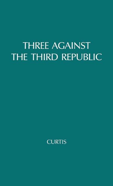 Produktbild: Three Against the Third Republic