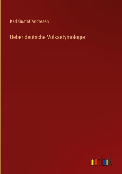 Produktbild: Ueber deutsche Volksetymologie