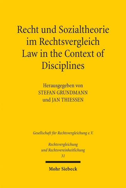 Produktbild: Recht und Sozialtheorie im Rechtsvergleich / Law in the Context of Disciplines