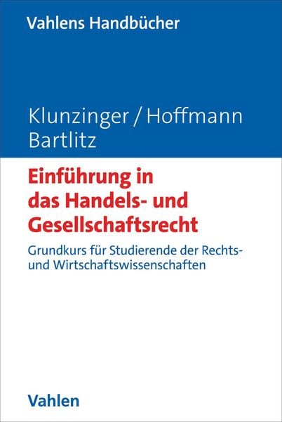 Produktbild: Einf&uuml;hrung in das Handels- und Gesellschaftsrecht