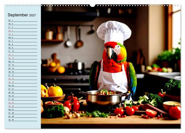 Produktbild: Tierisch kreativ: Hobbies im Tierreich (hochwertiger Premium Wandkalender 2027 DIN A2 quer), Kunstdruck in Hochglanz
