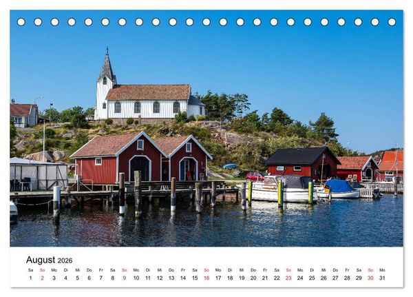 Produktbild: Westk&uuml;ste in Schweden (Tischkalender 2026 DIN A5 quer), CALVENDO Monatskalender