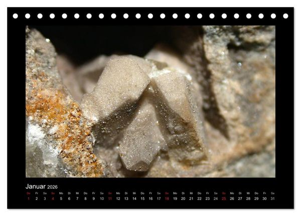 Produktbild: Mineralien aus dem Sauerland (Tischkalender 2026 DIN A5 quer), CALVENDO Monatskalender
