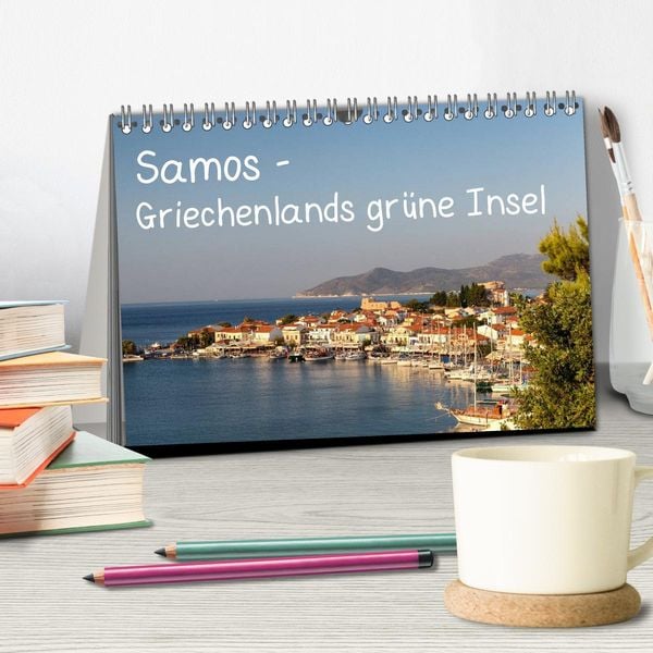 Produktbild: Samos - Griechenlands gr&uuml;ne Insel (Tischkalender 2026 DIN A5 quer), CALVENDO Monatskalender