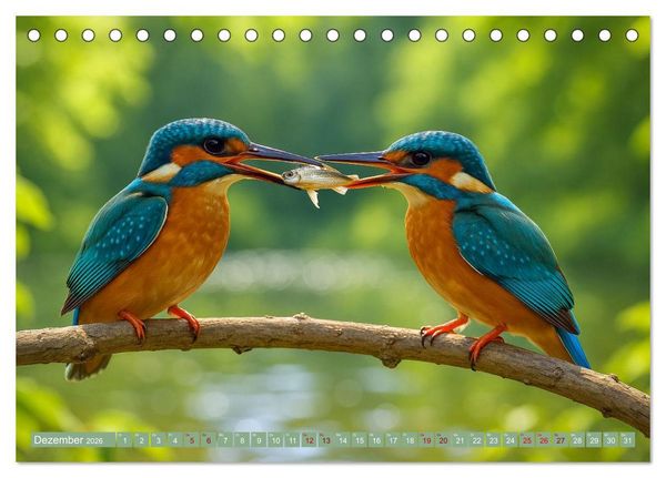 Produktbild: Eisvogeltr&auml;ume am Wasser (Tischkalender 2026 DIN A5 quer), CALVENDO Monatskalender