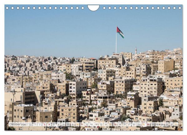 Produktbild: Jordanien - Wadis - W&uuml;ste - Weltwunder (Wandkalender 2026 DIN A4 quer), CALVENDO Monatskalender