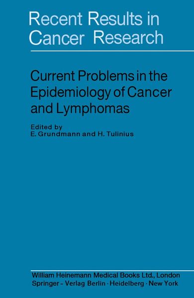 Produktbild: Current Problems in the Epidemiology of Cancer and Lymphomas