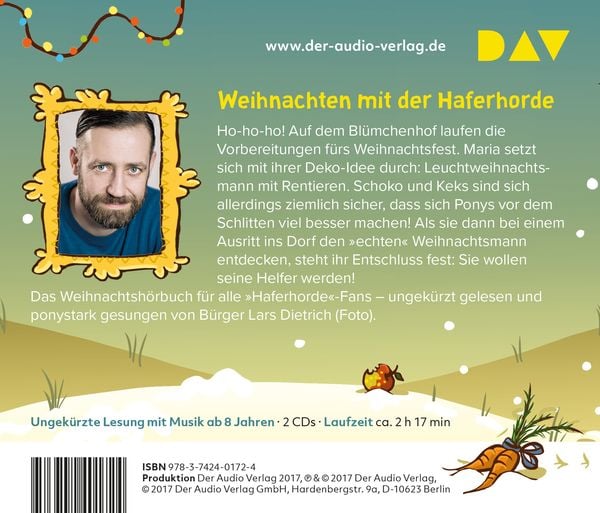 Produktbild: Die Haferhorde &ndash; Teil 9: S&uuml;&szlig;er die Hufe nie klingen