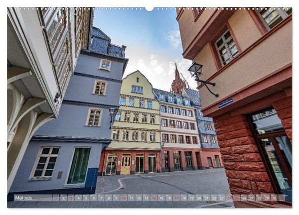 Produktbild: Frankfurts Neue Altstadt (hochwertiger Premium Wandkalender 2026 DIN A2 quer), Kunstdruck in Hochglanz