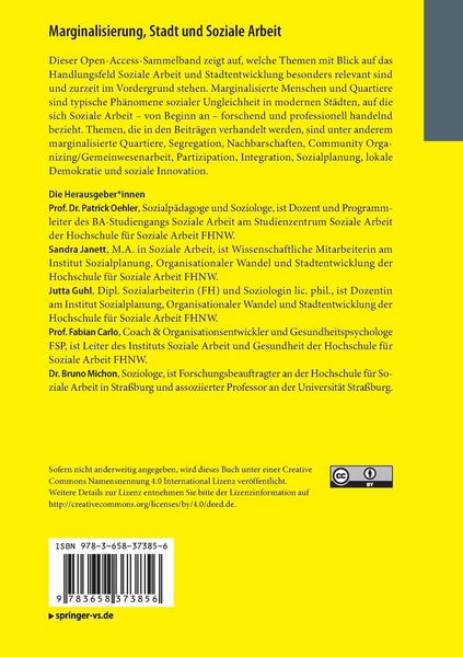 Produktbild: Marginalisierung, Stadt und Soziale Arbeit