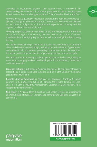 Produktbild: Corporate Governing in Latin America