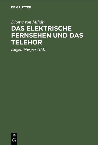 Produktbild: Das elektrische Fernsehen und das Telehor