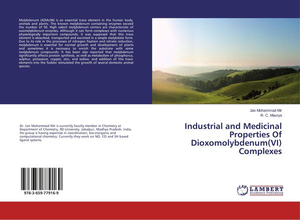 Produktbild: Industrial and Medicinal Properties Of Dioxomolybdenum(VI) Complexes