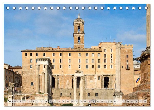 Produktbild: Altes Rom - Impressionen (Tischkalender 2026 DIN A5 quer), CALVENDO Monatskalender
