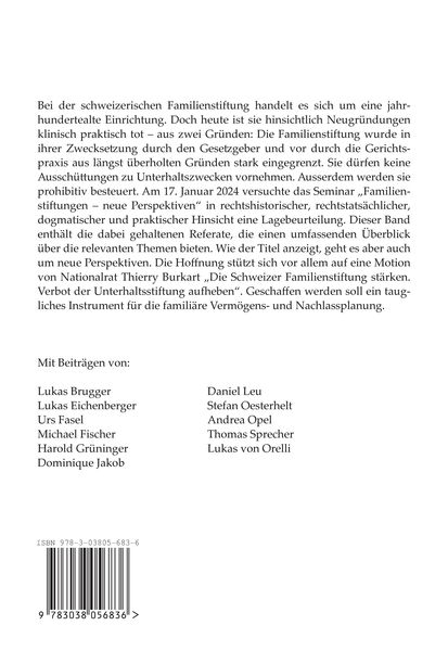 Produktbild: Familienstiftungen &ndash; neue Perspektiven