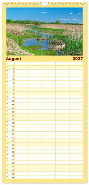 Produktbild: Familienplaner 2027 - Nationalpark Unteres Odertal mit 5 Spalten (Wandkalender, 21 x 45 cm) CALVENDO
