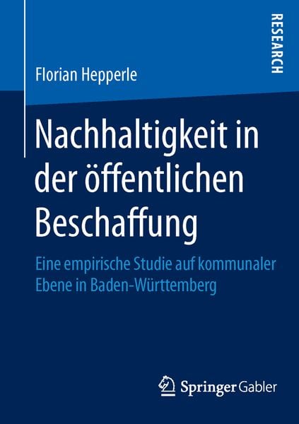 Produktbild: Nachhaltigkeit in der &ouml;ffentlichen Beschaffung