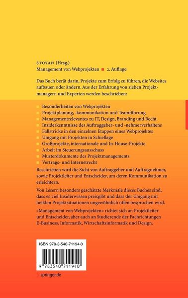 Produktbild: Management von Webprojekten