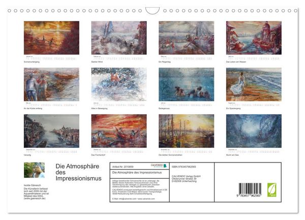 Produktbild: Die Atmosph&auml;re des Impressionismus (Wandkalender 2026 DIN A3 quer), CALVENDO Monatskalender
