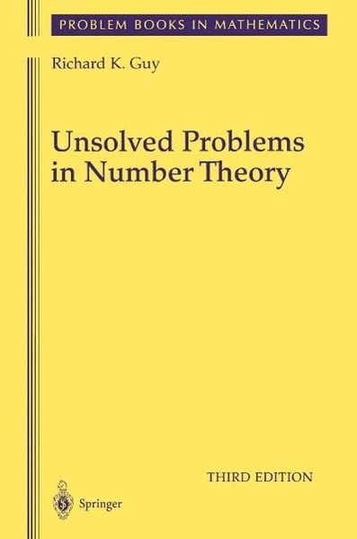 Produktbild: Unsolved Problems in Number Theory