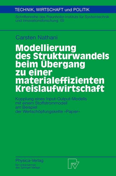 Produktbild: Modellierung des Strukturwandels beim &Uuml;bergang zu einer materialeffizienten Kreislaufwirtschaft