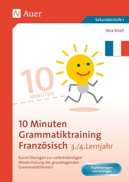 Produktbild: 10-Minuten-Grammatiktraining Franz&ouml;sisch Lj. 3-4