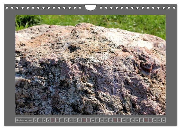 Produktbild: Gesteine und mineralische Bildungen (Wandkalender 2026 DIN A4 quer), CALVENDO Monatskalender