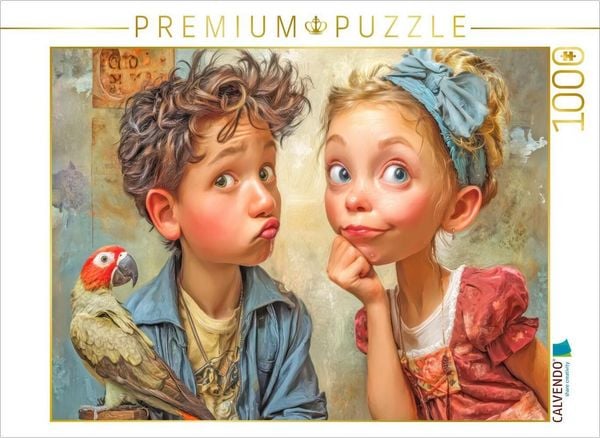 CALVENDO Puzzle Amüsante Karikaturen | 1000 Teile Lege-Größe 64x48cm Foto-Puzzle für glückliche Stunden