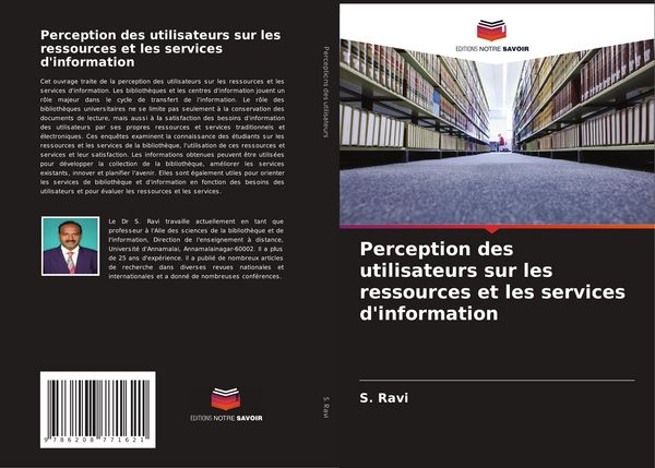 Produktbild: Perception des utilisateurs sur les ressources et les services d'information