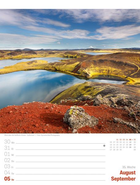 Produktbild: Island Wochenplaner Kalender 2027 | Die Insel aus Feuer und Eis