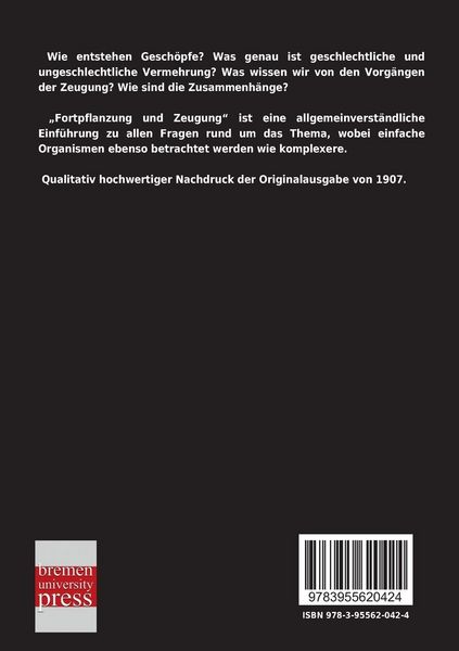 Produktbild: Fortpflanzung und Zeugung