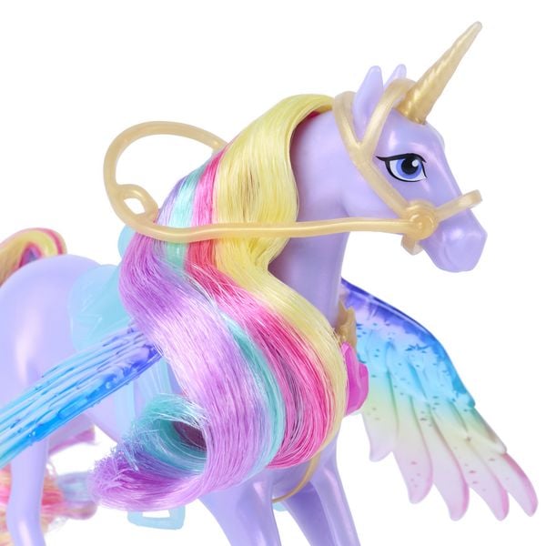 Produktbild: Unicorn Academy - Wing Magic Sophia & Wildstar Spielset, Einhorn-und-Puppe-Set mit Fl&uuml;geln, Alicorn mit Reiterin & Zubeh&ouml;r, ab 4 J.