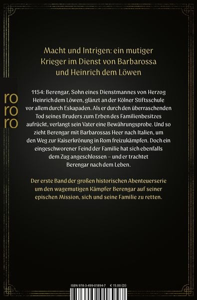 Produktbild: Berengar: Ich bin Barbarossas Klinge