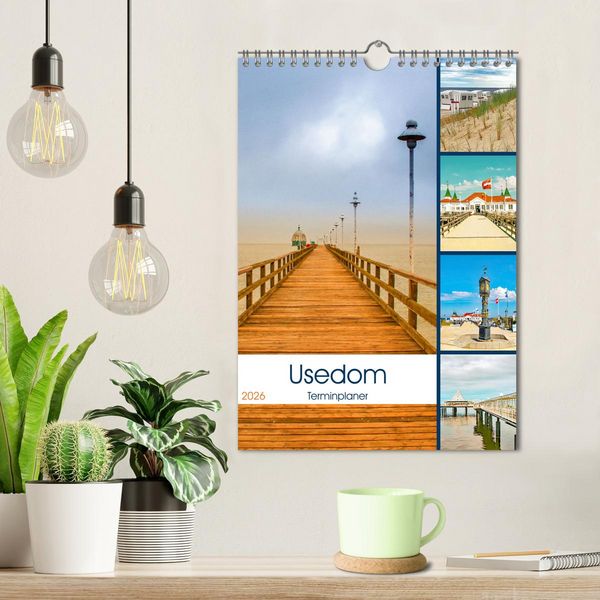 Produktbild: Usedom - Terminplaner (Wandkalender 2026 DIN A4 hoch), CALVENDO Monatskalender
