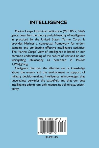 Produktbild: Intelligence (Marine Corps Doctrinal Publication McDp 2)