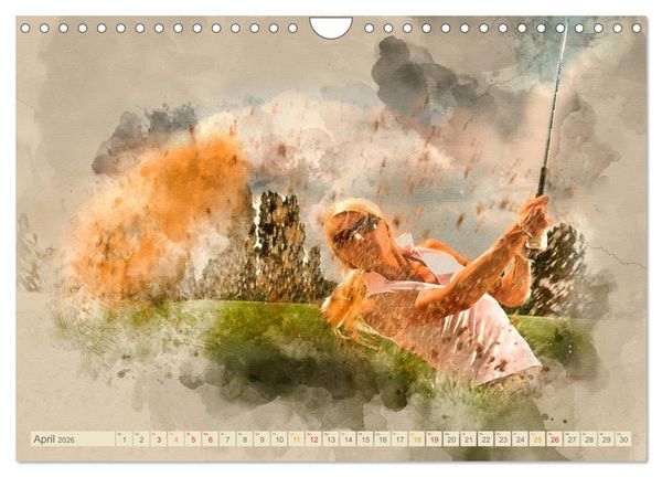 Produktbild: Ich liebe Golf (Wandkalender 2026 DIN A4 quer), CALVENDO Monatskalender