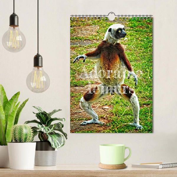 Produktbild: Adorable lemurs (Wall Calendar 2026 DIN A4 portrait), CALVENDO 12 Month Wall Calendar