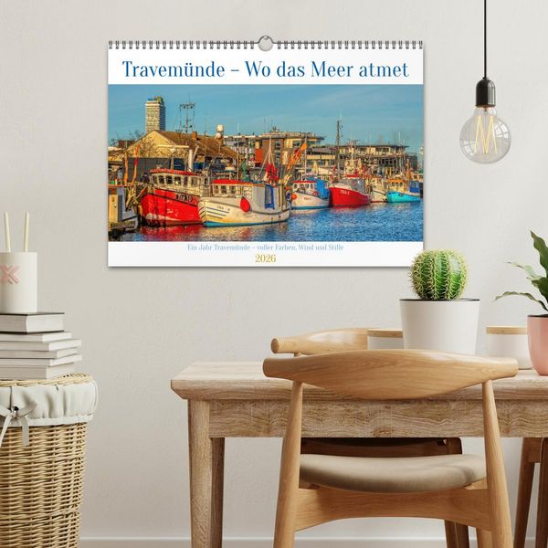 Produktbild: Travem&uuml;nde &ndash; Wo das Meer atmet (Wandkalender 2026 DIN A3 quer), CALVENDO Monatskalender