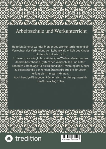 Produktbild: Arbeitsschule und Werkunterricht