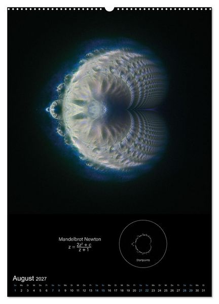 Produktbild: Buddhabrot fractal art (Wandkalender 2027 DIN A2 hoch), CALVENDO Monatskalender
