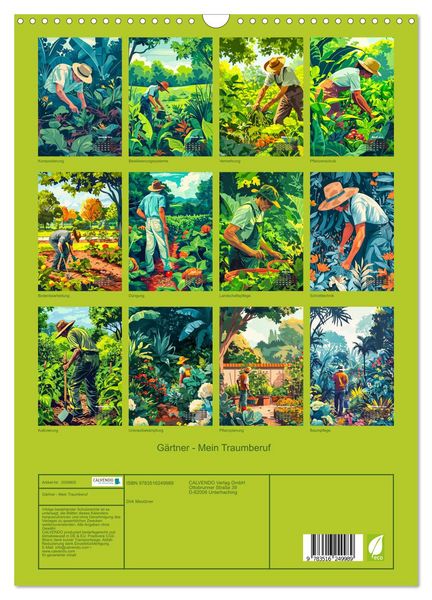 Produktbild: G&auml;rtner - Mein Traumberuf (Wandkalender 2026 DIN A3 hoch), CALVENDO Monatskalender
