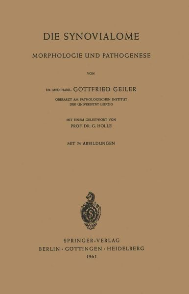 Produktbild: Die Synovialome