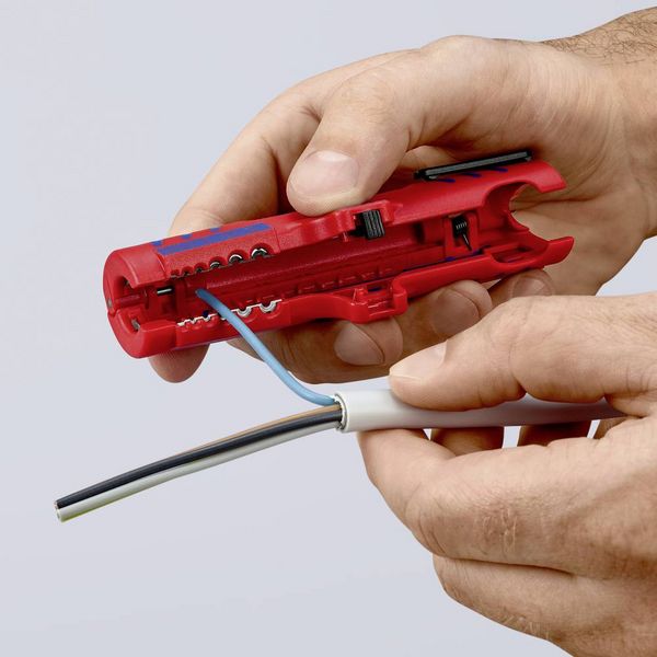 Produktbild: Knipex 16 85 125 SB Kabelentmanteler Geeignet f&uuml;r Rundkabel, Feuchtraumkabel 8 bis 13 mm 0.2 bis 4.0 mm&sup2;