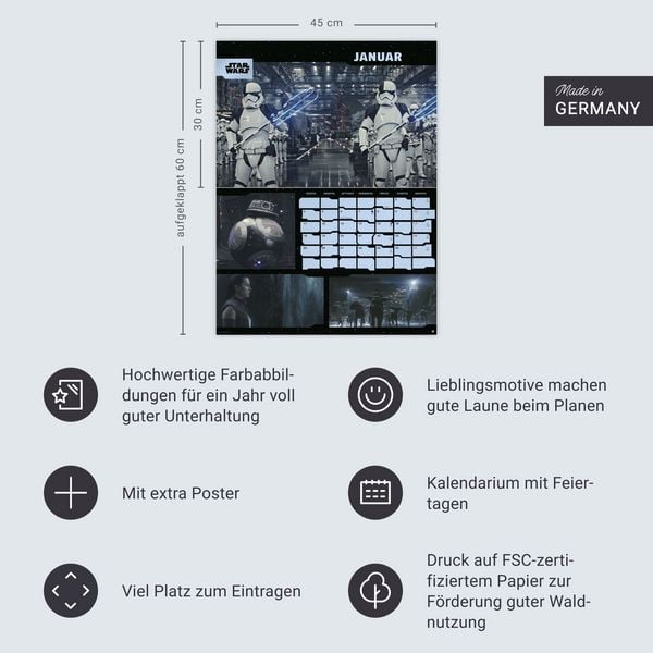 Produktbild: Star Wars Broschur XL Kalender 2027