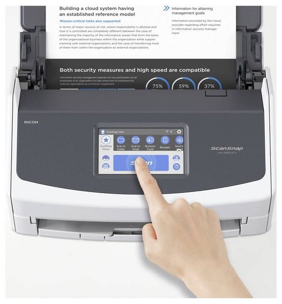 Produktbild: Ricoh ScanSnap iX1600 Duplex-Dokumentenscanner A4 600 x 600 40 Seiten/min USB, WLAN
