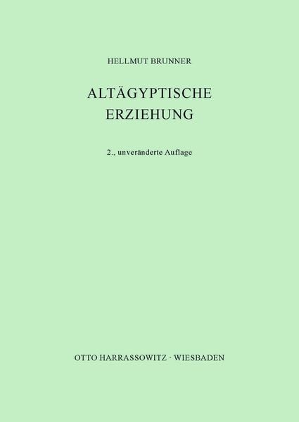 Produktbild: Alt&auml;gyptische Erziehung