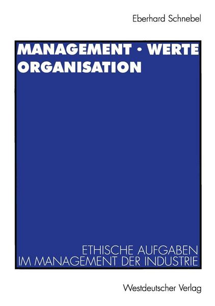 Produktbild: Management &middot; Werte Organisation