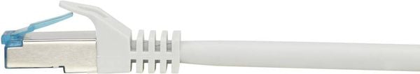 Produktbild: Renkforce RF-4145286 RJ45 Patchkabel CAT 6a S/FTP 3.00 m Grau mit Rastnasenschutz, Flammwidrig 1 St.