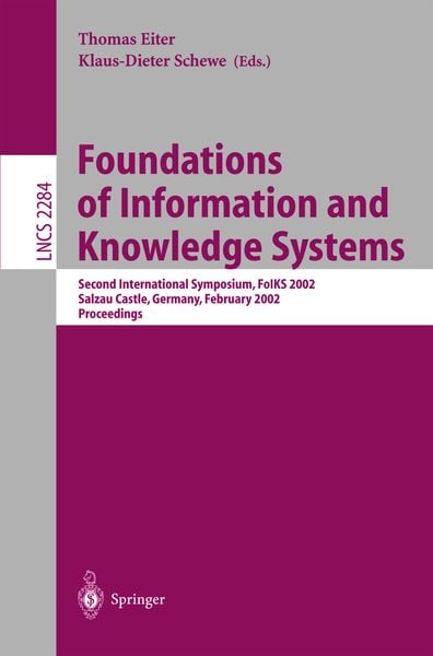 Produktbild: Foundations of Information and Knowledge Systems